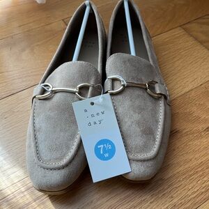 a new day Taupe Loafers 7 1/2 W